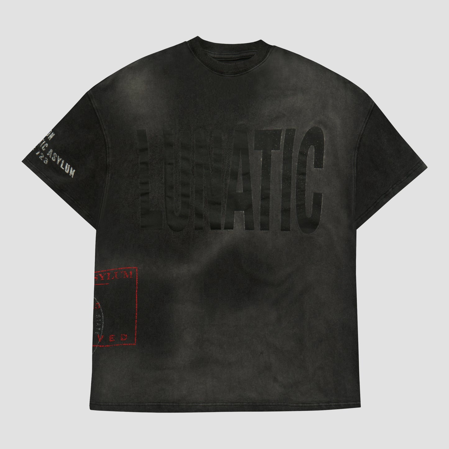 LUNATIC T-SHIRT IN WASHED GREY